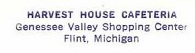 Harvest House Cafeteria - Vintage Postcard
